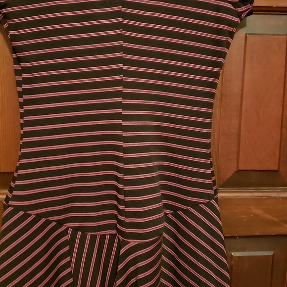 My Michele ladies dress size Medium  bias-cut skirt, drop waist, cap sleeve - Picture 6 of 7